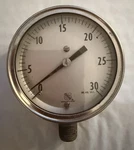 Ashcroft Stainless Steel Pressure Gauge 0-30 In. Hg. Vac Steampunk Vintage. Fixed Price $30.00.
