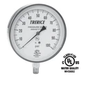 Stainless Steel Pressure Gauge, Lower Conn. 1/4" Npt 4.5"- Trerice (0-100 Psi). Fixed Price $24.99.
