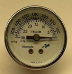 1/8" Npt 1.5" Vacuum Air Pressure Gauge 0-30 Psi Center Back Mount Nos Usa Ohmed. Fixed Price $10.95.