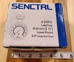 Senctrl 0-200 Psi Water Pressure Gauge Lead-free 2.5" Dial 3/4" Female Thread. Fixed Price $12.95.