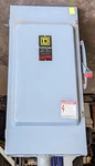 Square D H224N Fusible Safety Switch 200A 15-60HP 2P 1/3PH 3W 240V Nema A19. Fixed Price $165.00.