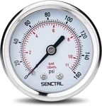 0-160 Psi Pressure Gauge, 2" Dial, 1/4 Npt Back Mount, Waterproof, Stainless. Fixed Price $13.63.