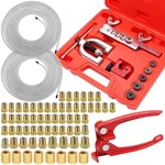 Brake Line Kit 25 Ft 3/16 + 1/4 Inch Silver With Tube Bender And Double & Eoppen. Fixed Price $89.99.