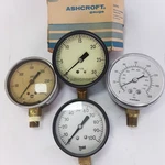 Lot 4 Industrial Pressure Gauges - Ashcroft, Marsh, U.s. Gauge, Marshalltown. Fixed Price $39.90.