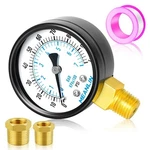 Meanlin Measure 0-100PSI 2" Dial Face Well Pump Pressure Gauge, 1/4" Npt, Hex Bu. Fixed Price $20.99.