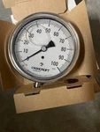 New Ashcroft Duralife 35-1009-SWL-02L-100# Psi Glycerine Fill 1/2" 316. Fixed Price $120.00.