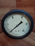3 1/4" Marsh 0-15 Psi Pressure Gauge Npt Center Back Connection Flush Mount. Fixed Price $45.00.