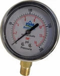 New Prm 0-200 Psi Pressure Gauge 2.5 Case 1 4 Npt Brass Bottom. Fixed Price $27.39.