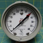 3 1/2" Xfo Ashcroft Pressure Gauge 0-60 Psi Rear Tube Connection And Flange. Fixed Price $29.99.