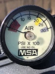 12-MSA 14 Pressure Gauge Psi X 100 Part #SP0498. Fixed Price $55.25.