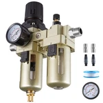 Uimoso Air Compressor Filter Regulator Lubricator 3/8" Npt Semi-auto 145 Psi Max. Fixed Price $29.99.