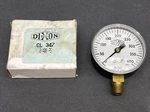New Dixon GL347 Pressure Gauge 0-400 Psi Box Has Damage. Fixed Price $9.95.