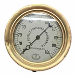 American Schaeffer Budenberg Pat. Feb. 19, 1924 Gauge 100 Psi 6 7/8" Wide Bezel. Fixed Price $125.00.