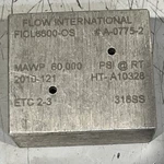 Flow International Waterjet FICL6600-OS, Used Free Shipping. Fixed Price $22.00.