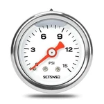 0-15 Psi Fuel Pressure Gauge, 1.5" Dial Size, 1/8" Npt Back Mount, Stainless. Fixed Price $15.99.