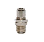 Lot Of 28X Camozzi 6590 04-00, 1/4" Push-in Panel Mount Connector Brass. Fixed Price $84.15.