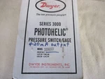 Nib Dwyer Instruments Series 3000 Photohelic Pressure Switch /gage 3006SGT. Fixed Price $349.00.