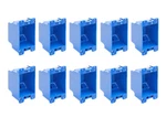 10-PACK 1-GANG Electric Outlet/switch Box Old Work Remodel Etl 14 Cu In Pvc Blue. Fixed Price $25.49.