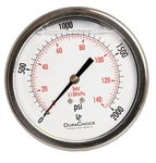 Oil Filled Pressure Gauge, Case, 1/4" Npt, Center Back Mount, 0-2,000PSI. Fixed Price $39.57.