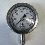 Ashcroft 0-600# 1/4" Bottom Mount Glycerin Filled Pressure Gauge 63-1008-SL-02L. Fixed Price $30.00.