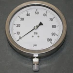 Pic Industrial Pressure Gauge 6001-4LE, 6" Dial, 0-100 Psi, 1/4" Npt, Stainless. Fixed Price $99.95.