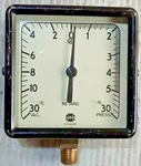 Us Gauge 13175 Vacuum & Pressure -30 To +30 Psi, 3-1/2" Sq. Face, 1/4" Npt. Fixed Price $39.95.