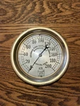 Htf General Fire Extinguisher Co. Water Pressure Brass Gauge Warren, Ohio. Fixed Price $199.99.