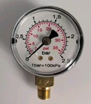 Pressure Gauge 0-36 Psi (2.5 Bar), 2" Dial Face, 1/8" Npt Mount Bulk Lot (35). Fixed Price $300.00.