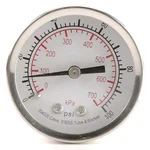 Commercial Pressure Gauge, To 100 Psi, 2 In Dial, 1/4 Npt, Center Back. Fixed Price $16.25.