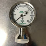 Cse Pharma-flow Pressure Gauge 3P-C-15U-NF-BT, To 60 Psi, 1.5" Tri-clamp. Fixed Price $175.00.