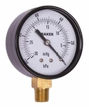 Baker LVBNA-30HG Pressure Gauge, 30"HG-0" Vac. Fixed Price $8.50.