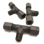 Lot Of Eaton 7605X6 Weatherhead Male Branch Tee 1/4" Npt 3/8" Flareless. Fixed Price $40.00.