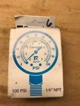 QTY-6 Campbell 2 In. Psi 100 Pressure Gauge, PG1T-NL. Fixed Price $50.00.