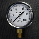 New Stainless Steel Liquid Filled Pressure Gauge 0-100 Psi 2.5" Face 1/4" Npt. Fixed Price $9.95.