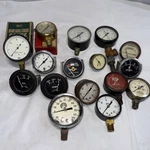 Lot Vintage Industrial Pressure Gauges Ashcroft, Marshalltown Steampunk. Fixed Price $59.99.