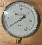 Weksler Pressure Gauge EA142 4.5 Dial 0-15 Psi 1/4 Npt. Fixed Price $20.47.