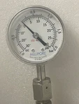 Millipore Span Pressure Gauge 30" Vac- 30PSI / 01-0138-C. Fixed Price $55.00.