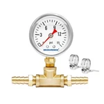 Fuel Pressure Gauge Kit 015 Psi, 1.5" Dial, Brass Tfitting Adapter. Fixed Price $30.97.