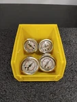 Lot Of 4 Precision Oil Filled Gauges -30-15 Hg Psi Pressure. Fixed Price $42.81.