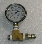 Bar 0-4000 Psi Liquid Filled Pressure Gauge 100SKPA & Fitting Adapter. Fixed Price $32.99.