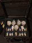 Sinocmp Hydraulic Pressure Test Kit W/ 5 Gauges Hose 13 Coupling 14 Tee. Fixed Price $190.99.