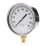 Industrial Pressure Gauge, 200 Psi, 1/2 Dial, 1/4 Npt, Bottom. Fixed Price $35.39.
