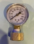 Aqualine, 0-200 Psi Water Pressure Gauge Landscape Pro Sprinkler System. Fixed Price $19.97.