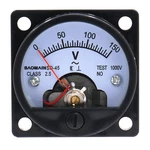 Baomain Analog Dial Panel Voltmeter Gauge SO-45 0-150V Round Black. Fixed Price $13.03.