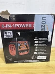 Six And Power Station Emergency Kit Jumpstarted/ac/air Compressor/dc/usb. Fixed Price $80.00.