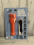 Ride+go 7-IN-1 Emergency Power Tool Black Car Charger, Bank, Flashlight. Fixed Price $10.99.