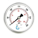 Carbousa L25-SSB-300 Liquid Filled Pressure Gauge, 1/2", Psi. Fixed Price $14.29.