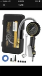Tire Pressure Gauge With Steel Braided Hose, Analog. Fixed Price $39.00.