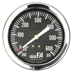 Thuemling FA-LFP-310-CG Panel-mount Pressure Gauge, To 600 Psi, 1/. Fixed Price $106.00.